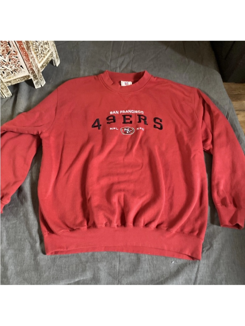 NFL San Francisco 49ers Red Crewneck Sweatshirt